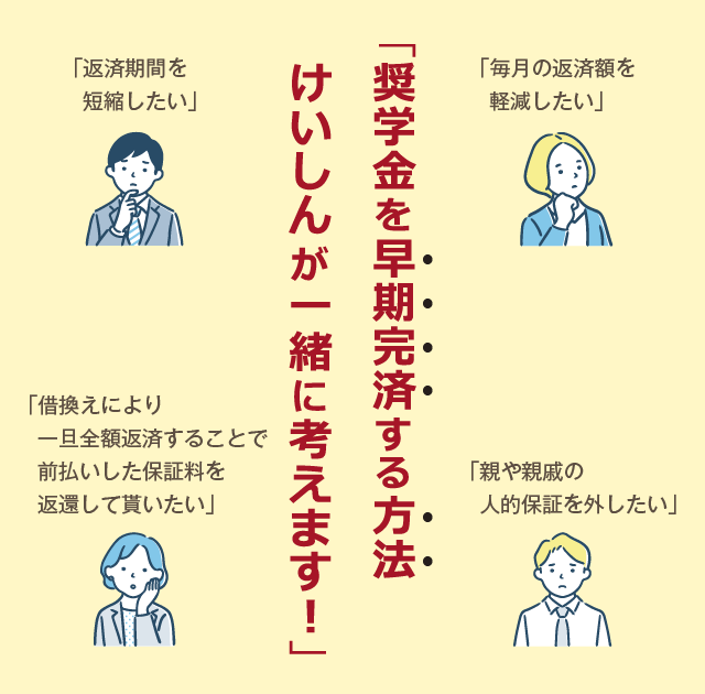 奨学金を早期完済する方法、けいしんが一緒に考えます